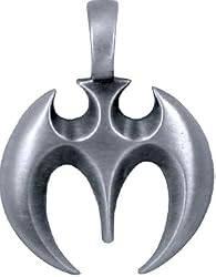 BICO AUSTRALIA JEWELRY (E2) THE BAT - LONG LIFE & HAPPINESS - Comes with a Generic 18 inch (to 20in) Adjustable 4mm Black Rubber Necklace.