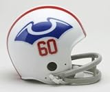 New England Patriots 1960 2-Bar Throwback Replica Mini Helmet