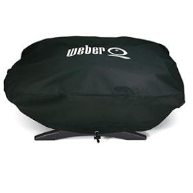 Weber 6550 Vinyl Cover, Fits Baby Q, Q-100, and Q-120 Grills