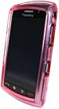 Verizon PINK translucent 2-Piece Hard Snap On Plastic Case Cover for Blackberry Storm 9530 in Verizon retail packaging