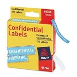 Special Message Labels, Confidential, Blue, 125/Pack AVE05746