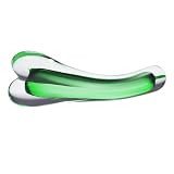 Simply Blown The Lover Hand Blown Glass Dildo, Emerald