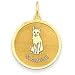 siamese14 - 14k Siamese Cat Disc Charm