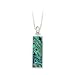 Sterling Silver Oblong Shaped Abalone Pendant with Chain