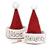 Nice or Naughty Hats Christmas Dear Santa Red photo