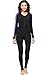 Phantom Aquatics Snorkeling Swim Lycra Skin Full Suit Wetsuit, Black/Twilight, Medium