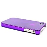 ATC Apple iphone 4 iphone 4S Iphone 4G Fashionable Transparant Clear Protective Case Cover - Antislip - Bright Purple
