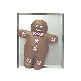 Gingerbread Boy Candle on Cookie Sheet
