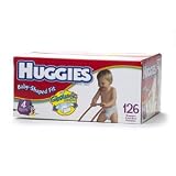 Huggies Diapers Body Shaped Fit Size 4, 22-37 lbs, 126 Count
