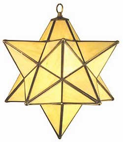 LAMPS BEAUTIFUL Tiffany Lamps, Moravian Star Hanging Pendant by Meyda Tiffany--Excellent customer service--see our feedback!