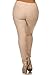 ICONOFLASH Women's Pull On Plus Size Jeggings - Cotton Blend (Camel, XL)