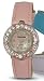 Ladies / Womens Montres Carlo Wrist Watch with Rhinestones on the Case and Has a Pink Band with a Pink Face
