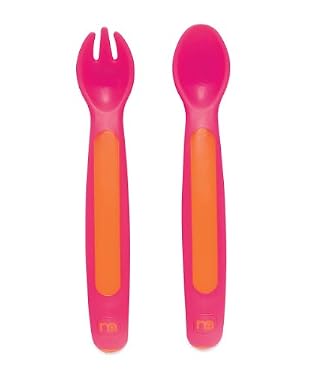 Mothercare Tiny Dining Fork and Spoon Set - Pink