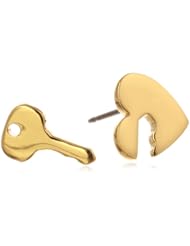 Juicy Couture "Charm Minis" Heart and Key Stud Earrings