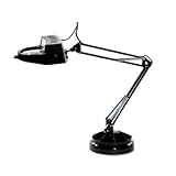 Ledu Full Spectrum Magnifier Desk Lamp Black 30in High Energy Efficient Gla ....