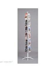 Single Detail Page Misc: Greeting Card Display Rack Floor Spinner 4 1/4 x 24 Pockets New