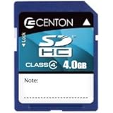 Centon Class 4 (4 MB/S) SDHC 4 GB Flash Card RC4GBSDHC4 (Blue)