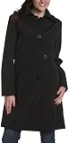 Andrew Marc Women's Single Breasted Coat With Side Tab Enclosure