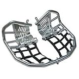 06-09 SUZUKI LTR450: ROCK PRO SERIES RACE NERF BARS - SILVER (LARGE) (SILVER)