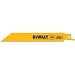 DEWALT DW4808 6-Inch 14 TPI Straight Back Bi-Metal Reciprocating Saw Blade, Heavy Gauge Metal (5-Pack)