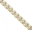 Ladies Solid Yellow Gold Bracelet 1CTTW Diamonds Sz=7 Ladies Solid Yellow Gold Bracelet 1CTTW Diamonds Sz=7