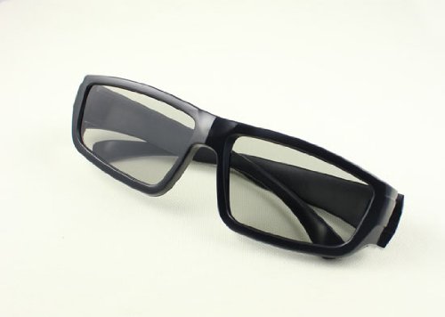 1 Pair of 3d glasses Universal for all Passive 3D TVs Cinema and Projectors High quality black in colour