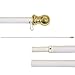 White Tangle-free Spinning Flag Pole (6 Ft)
