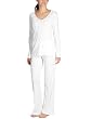 HANRO Damen Pyjama 7325, Gr. (M), Wei� (white 101)