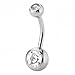 Lot of 10 Value Pack Assorted Stainless Steel Belly Button Ring Body Jewelry Piercing Ring BarBell Gift Set