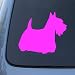 SCOTTISH TERRIER SILHOUETTE - Dog Decal Sticker #1555 | Vinyl Color: Pink