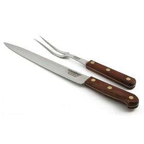 Lamson and Goodnow 2-Piece Rosewood Carving Set by Lamson & Goodnow