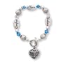 Clearly Charming Nurse Silver & Crystal Expressively Yours Bracelet