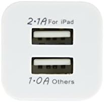 Eyecatching 5pcs Double Usb Ac Adapter The Item Is a Simple And Practical Standard Us-Plug USB Ac Power Adapter Charger.Dual Usb: 2.0a+1.0a Input: 100v - 240v 50/60hz 0.5a Output:dc 5v 3100mA (U.s. &Amp; World Standard).Charger Adapter For Iphone 6 6 Plus / 5 5s 5c /4 4s Samsung Htc Best Replacement For Original Charger.