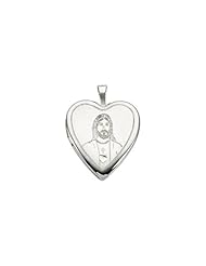 Sterling Silver Sacred Heart Of Jesus Locket