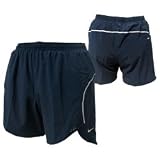 Nike Ladies Dri-Fit Running Shorts (For Use With Ipod) (Size: Large) (Colour: Blue )