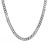 Chaine Courbe Homme Argent fin 925 - 51cm,4mm ,9 Grammes