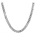 925 Sterling Silber Herren - Panzer Kette - 51cm, 4mm, 9 Gramm
