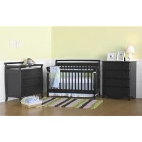 Emily Baby Furniture Set in Ebony