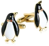 Penguins Tie by Hallmark - Red Silk