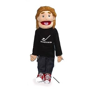 Sunny Puppets 28 Boy - Brunette Boy Hockey Top Puppet by 