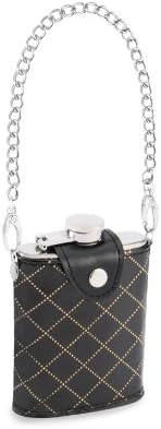 New! Adorable Mini Drinking Flask-3 fl. oz-Black