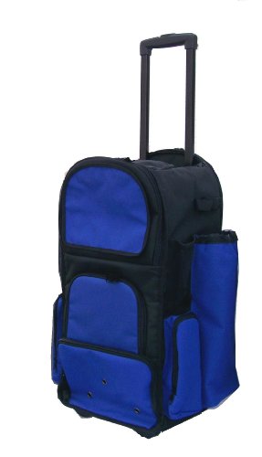 Black & Royal Blue Chita CTR Softball Baseball Bat Equipment Roller Backpack