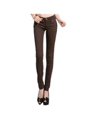 PC Accessory: Sweet Brownie candy colored slim fit pencil jeans for female - Sweet Brownie
