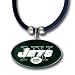 New York Jets Logo Pendant w/Rubber Cord - NFL Football Fan Shop Sports Team Merchandise