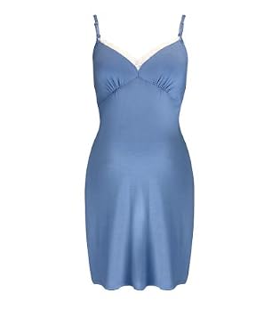 Maternity Chemise Nighdress - Blue Maternity Chemise Nighdress - Blue