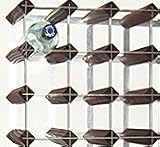 Fully Assembled 12 Bottle Wine Rack - Dark Stained Oak