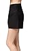Little Smily Women's A-line High Waist Faux Suede Mini Skirt