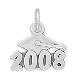 2008 Graduation Cap Charm