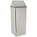 Witt Industries Stainless Steel Waste Watcher Hamper and Swing Top Receptacle, Square