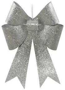 Vickerman M136407 18 Silver Sequin Bow 2/Bag